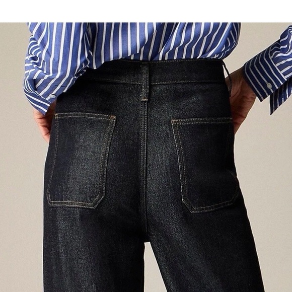 J. Crew Sailor High-Rise Wide Leg Dark Wash Jeans Size 32P NWT - Picture 14 of 14